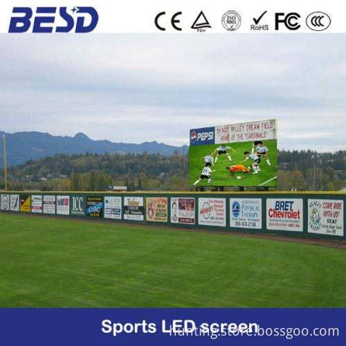 sports stadium perimeter p10 led display sports arena led sign p10 display